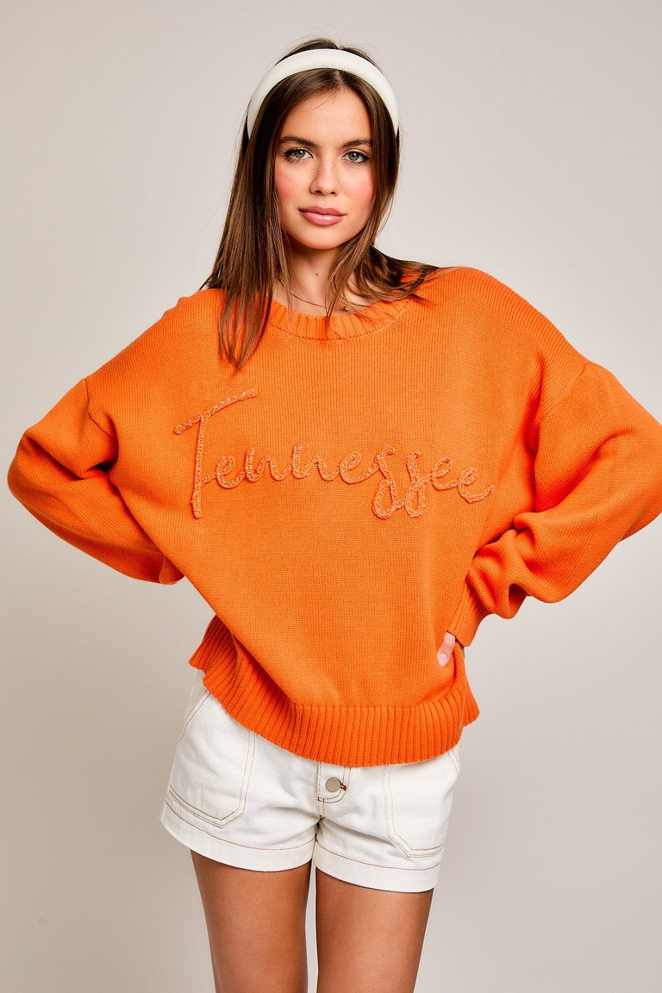 Tennessee Round Neck Boxy Sweater