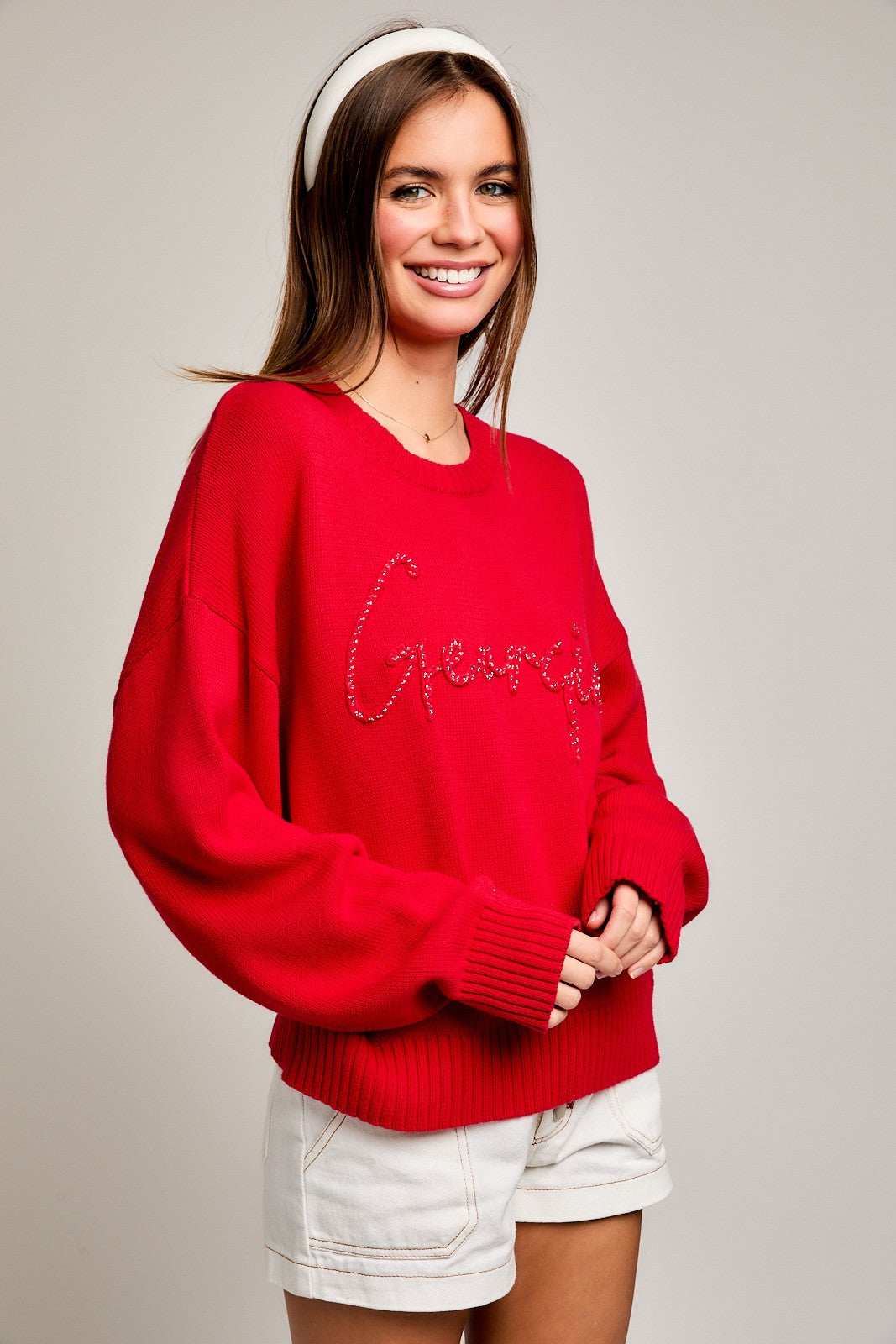 Georgia Round Neck Boxy Sweater