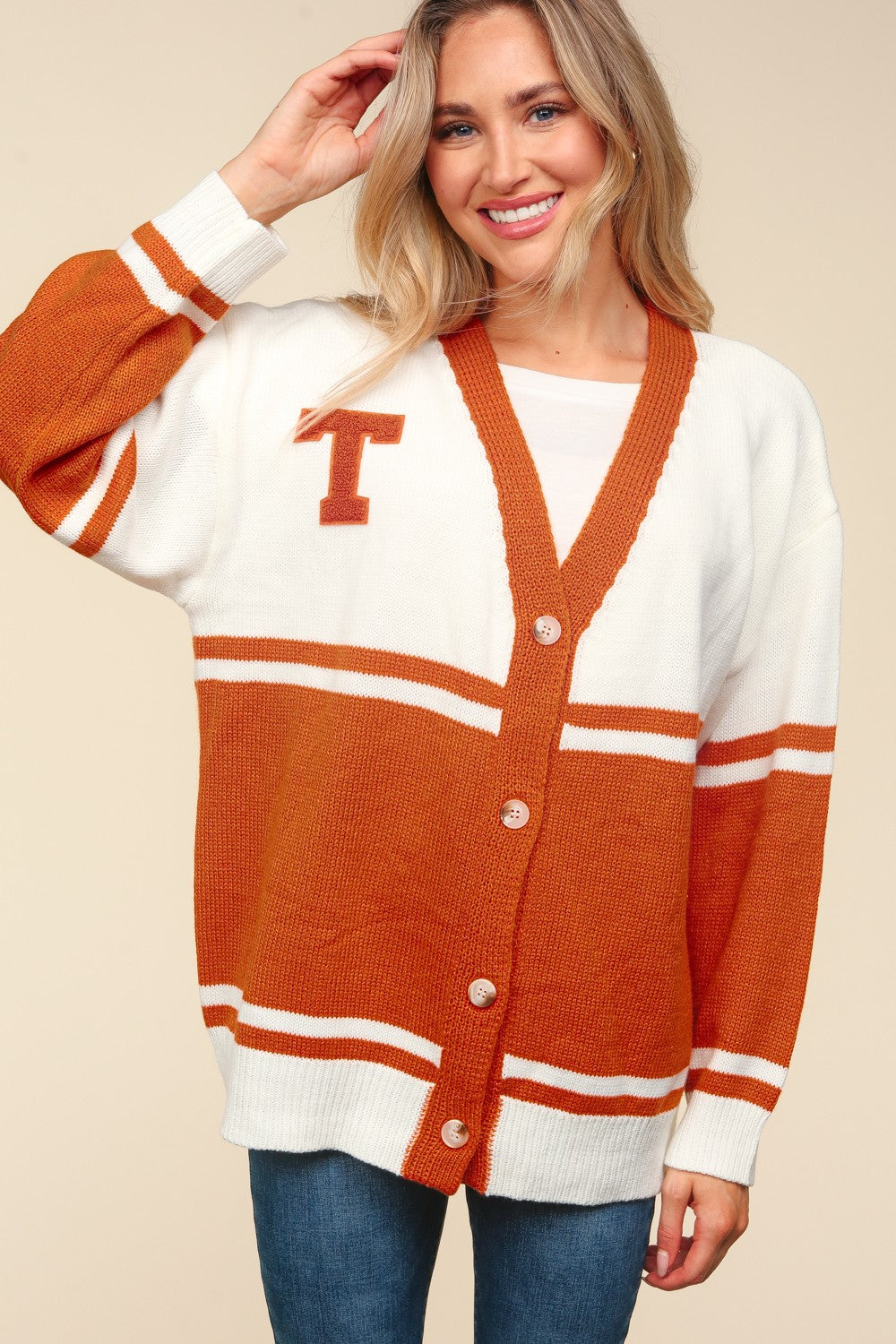 Varsity Patch Cardigan