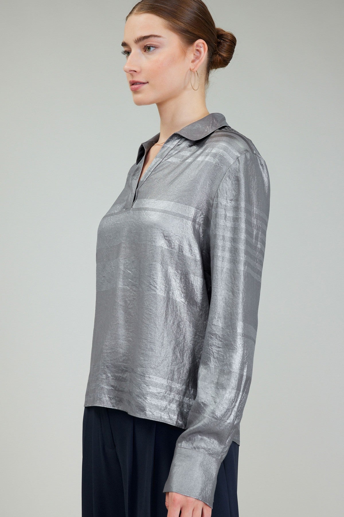 Colette Blouse | Silver