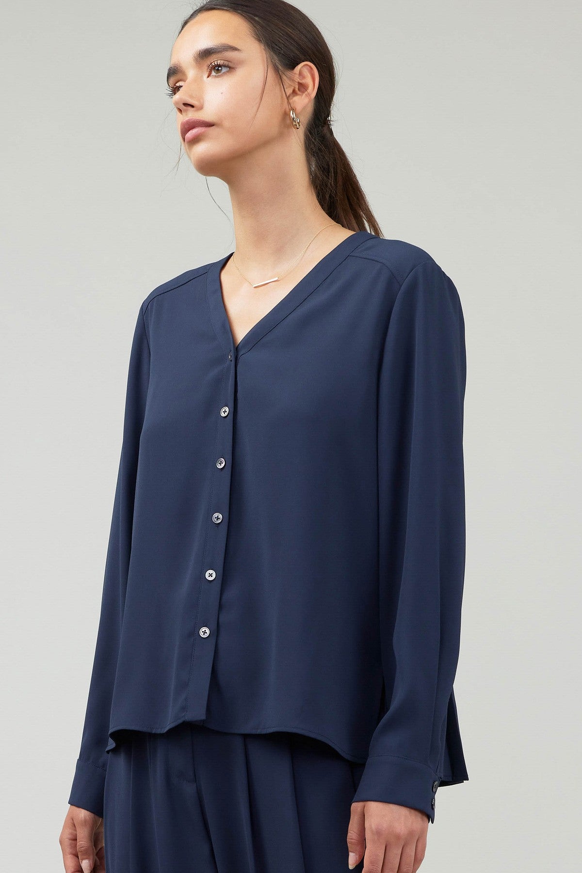 Fink Blouse | Slate Navy