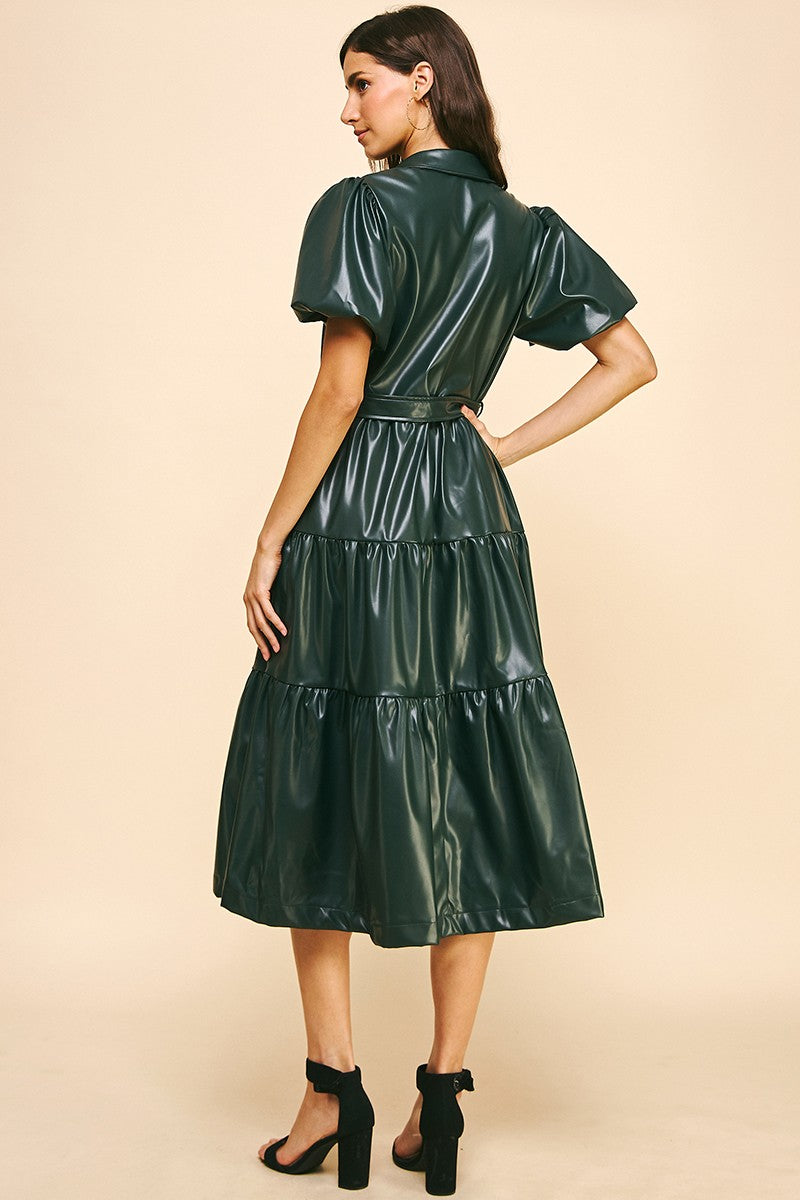 Roz Midi Dress | Hunter Green