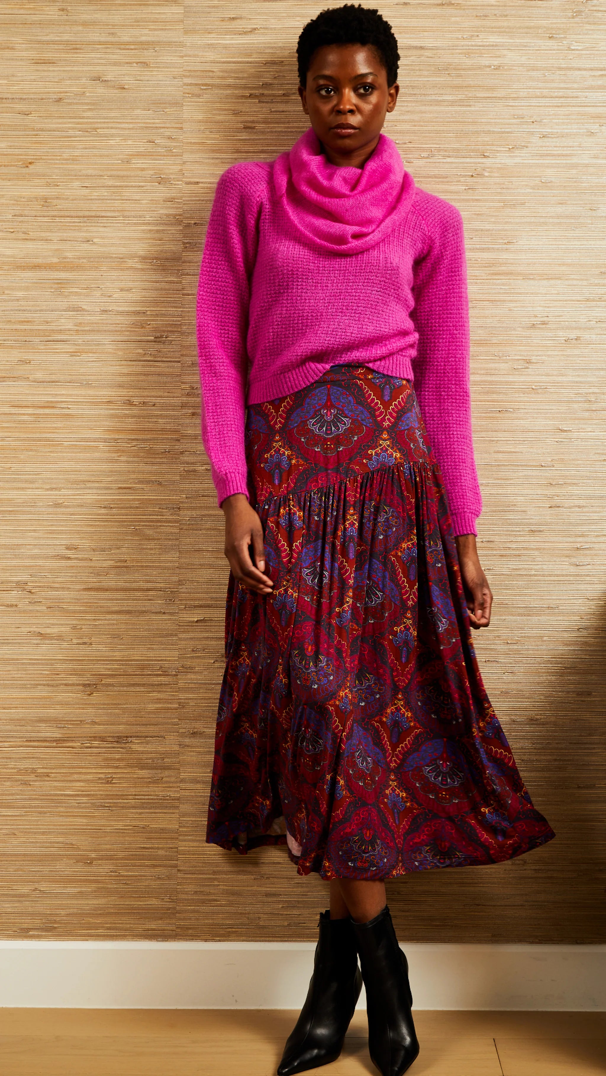 Camden Sweater | Fuchsia