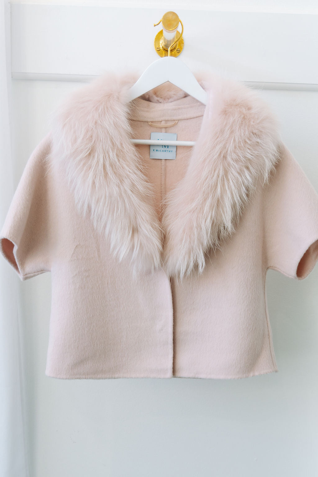 Fur short sleeve jacket online