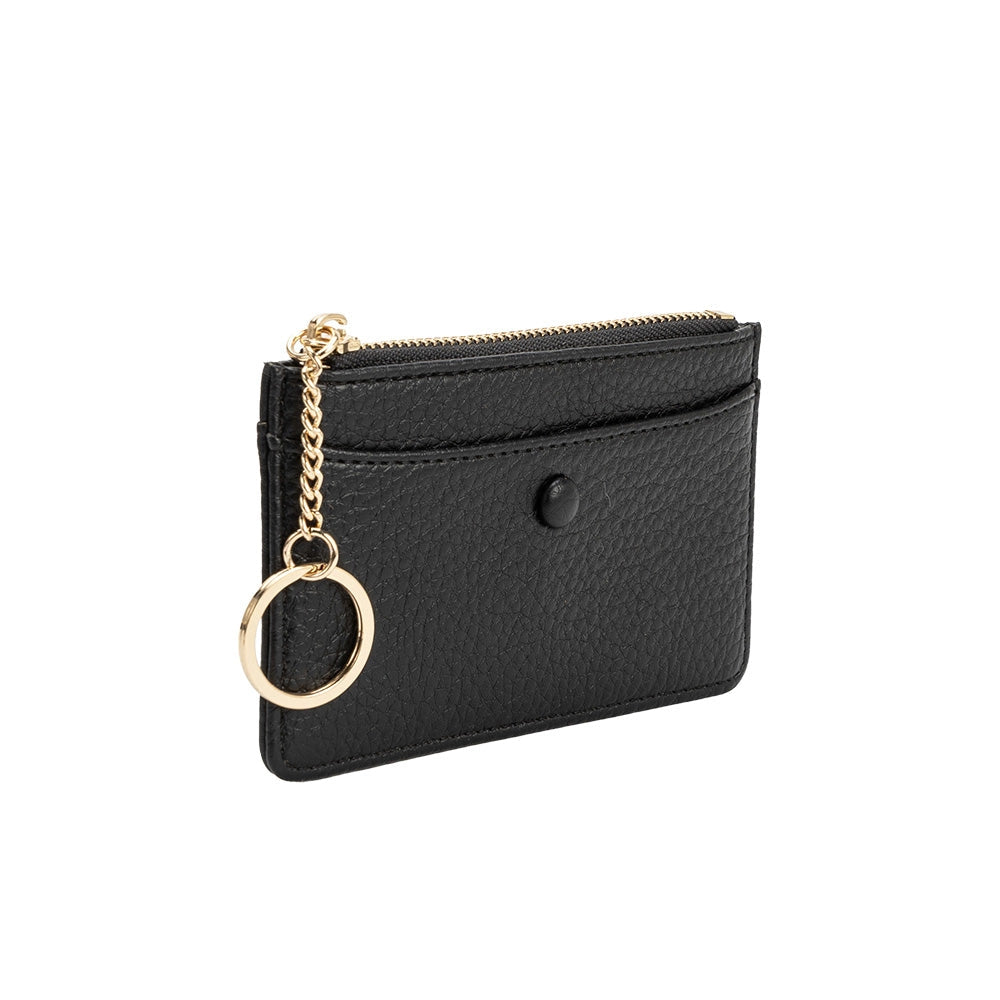 Lupe Vegan Card Case Wallet | Black