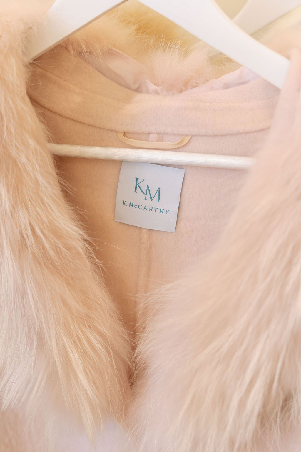 Short Sleeve Jacket w/ Fur Collar Blush