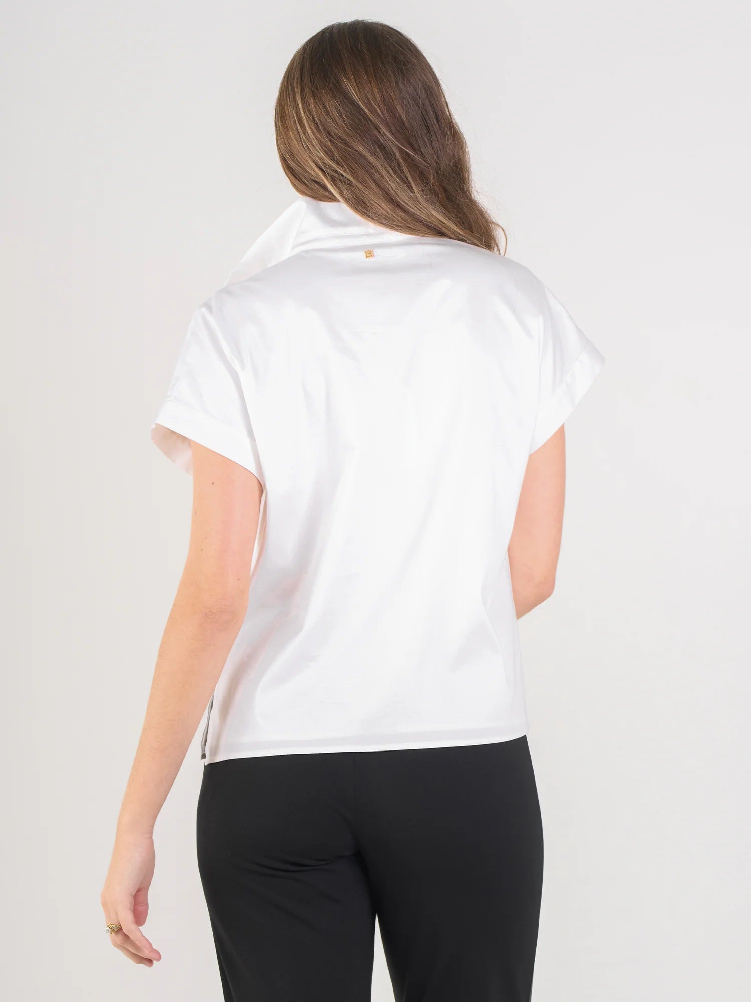 Poppy Pullover | White Cotton Poplin