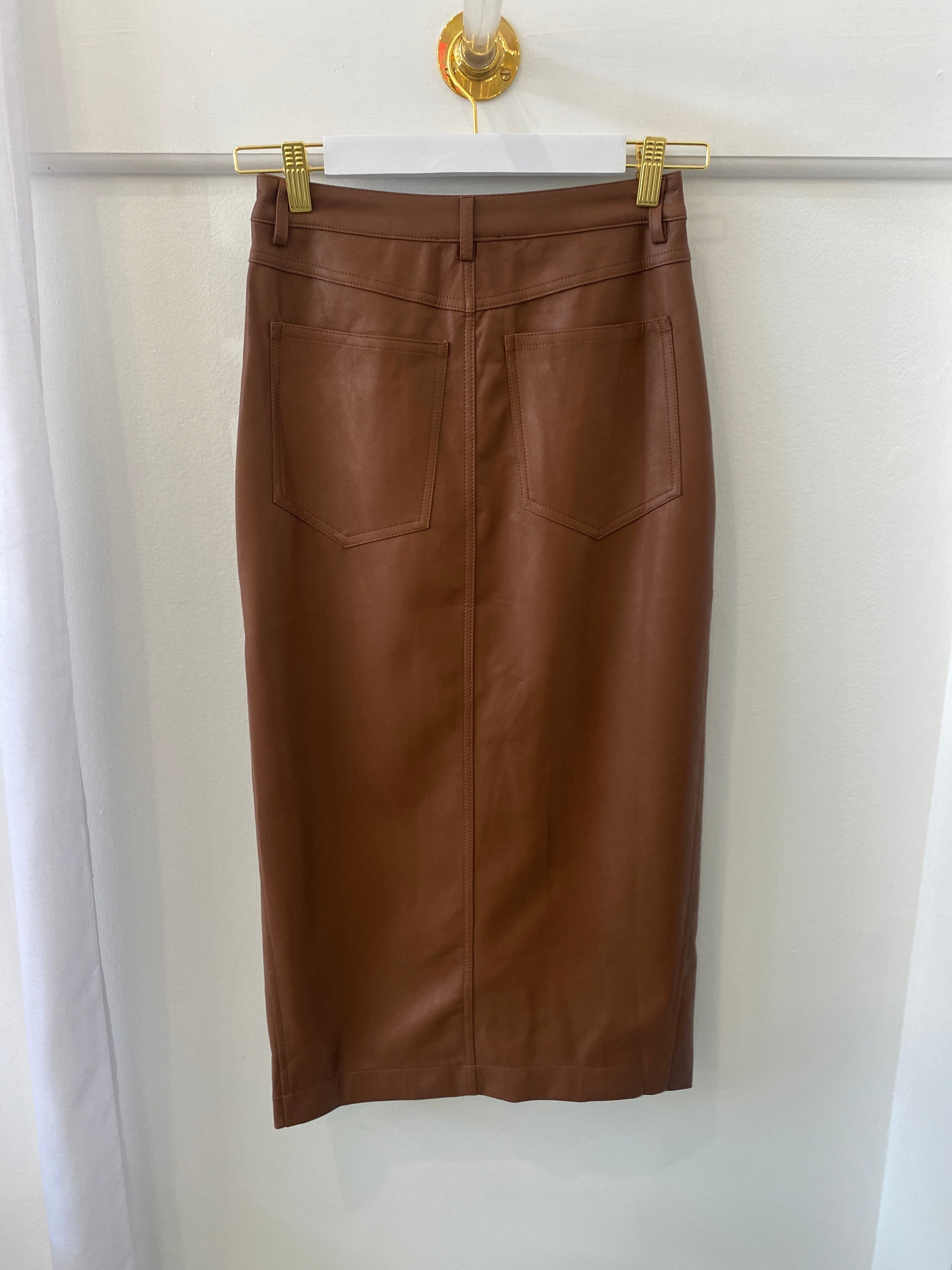 Vanessa Midi Skirt Brown *Large Damaged*