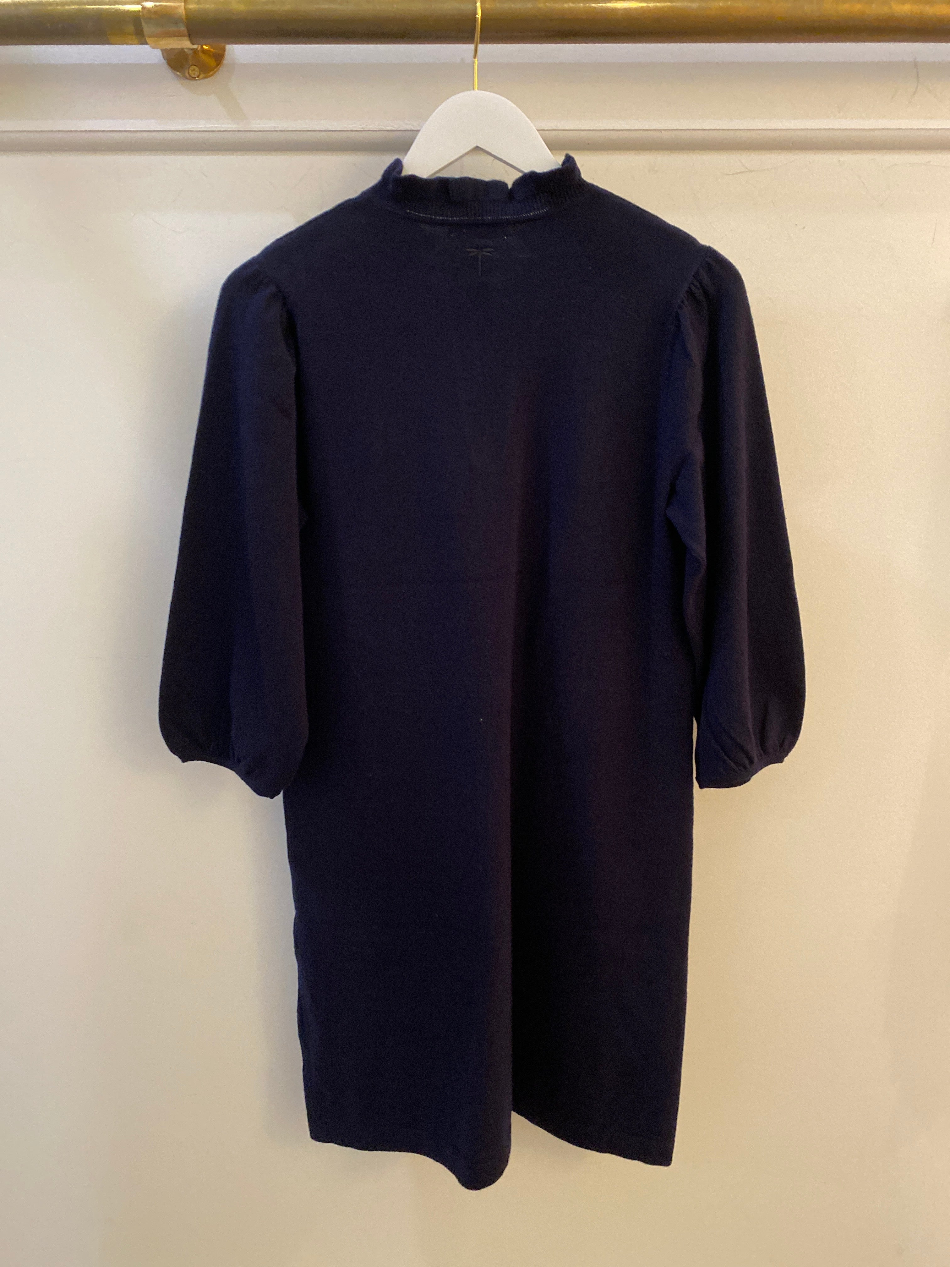 Sherri Cotton Cashmere Dress Navy