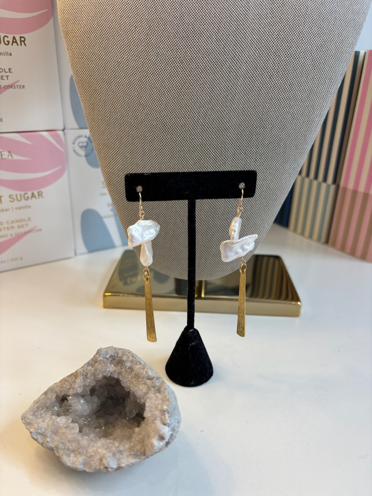 Double Baroque Pearl Earrings