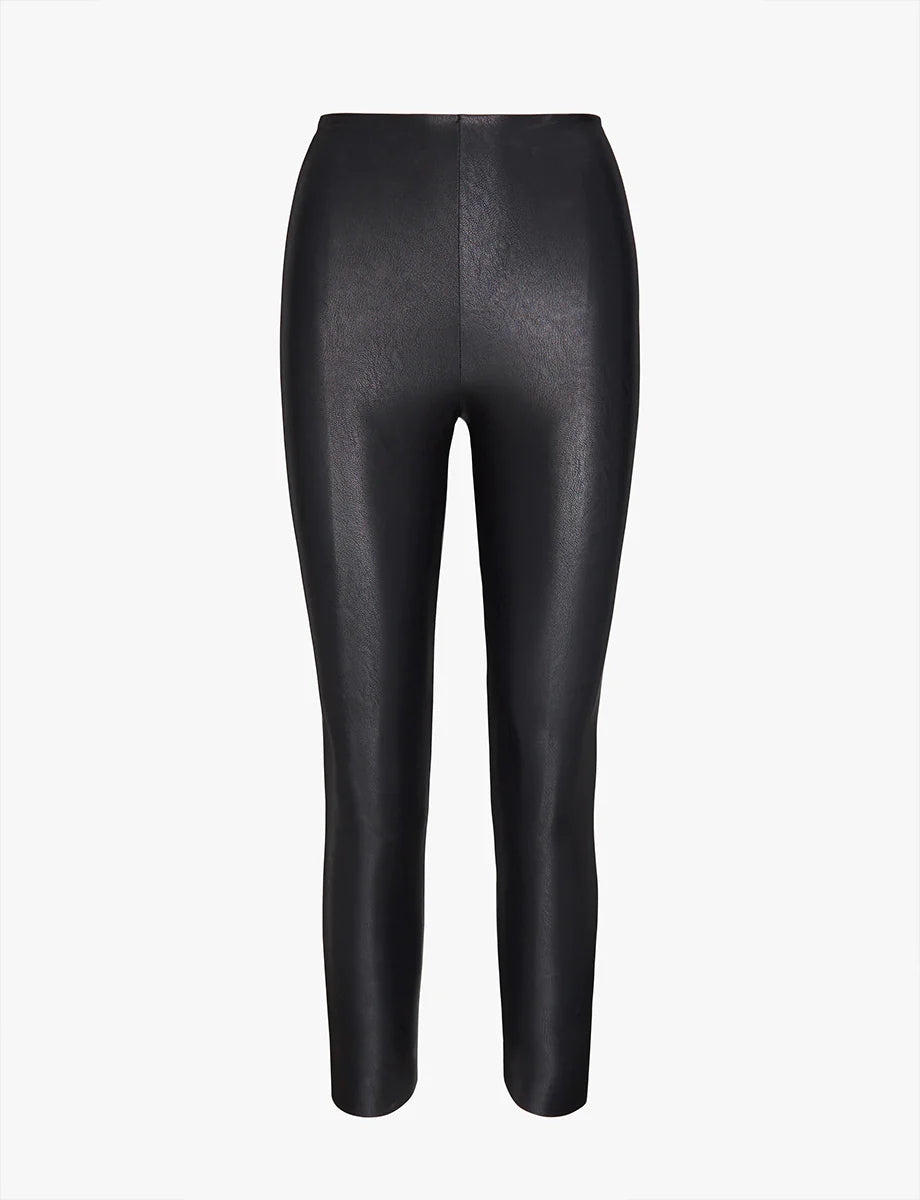 7th Element Plus Size Faux Leather Leggings Lightweight High