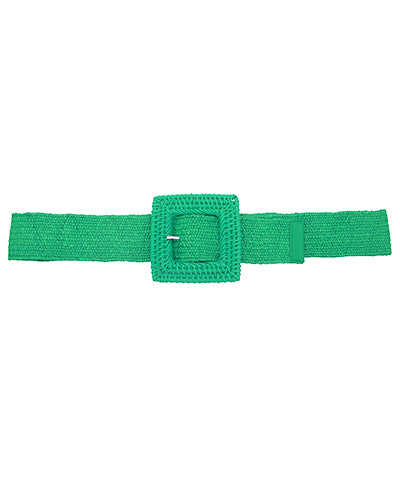 Square Buckle Belt - Green